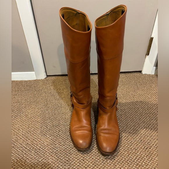 Ralph Lauren Purple Label women’s leather boots with silver buckles Sz 9B - Picture 2 of 9